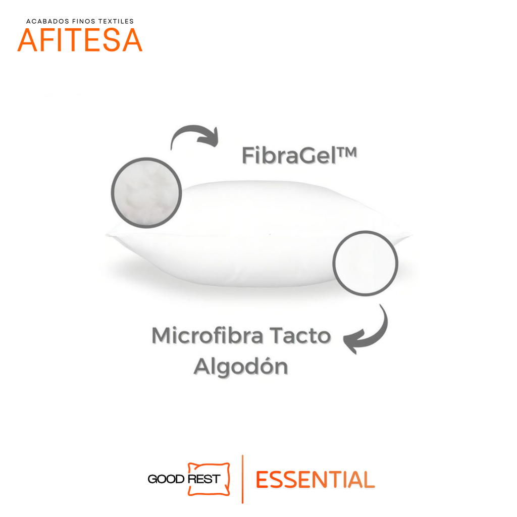 Relleno Para Cojín Good Rest Microfibra Lavable 40x40 4 Pack