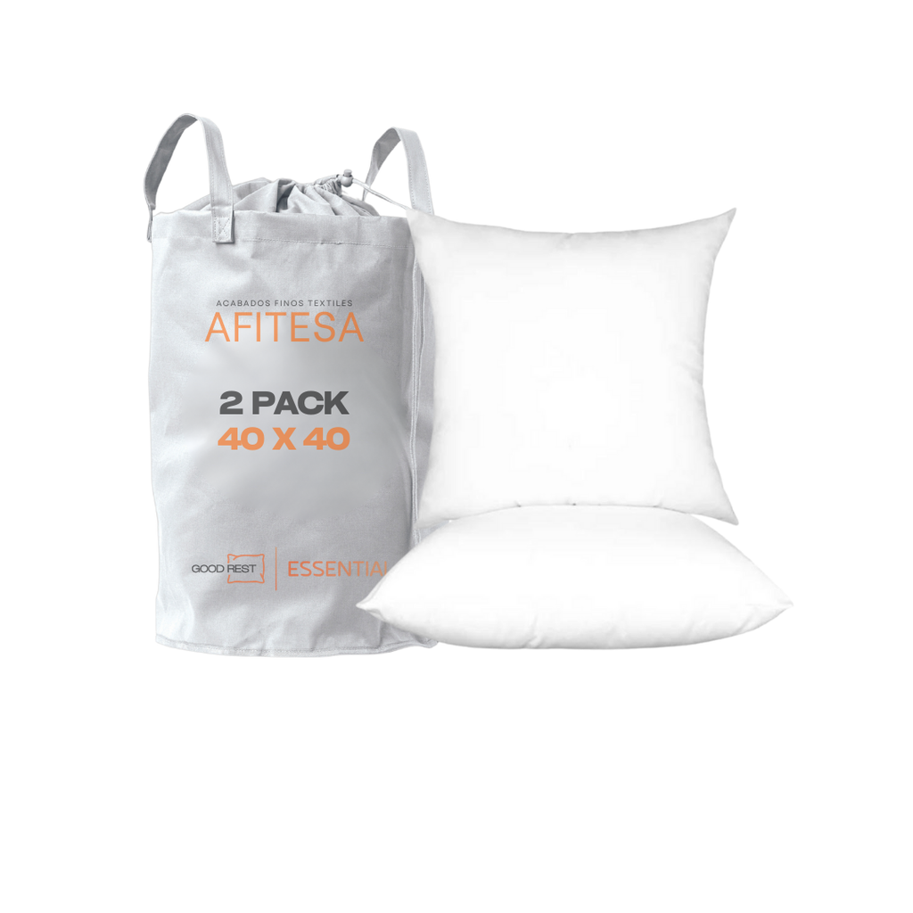 Relleno Para Cojín Good Rest Microfibra Lavable 40x40 2 Pack