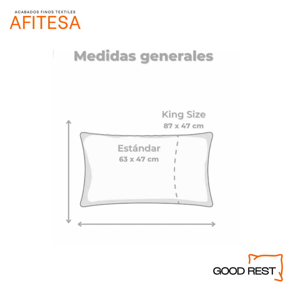 4 Pack Almohada Essential Good Rest 2 Estándar + 2 King Size