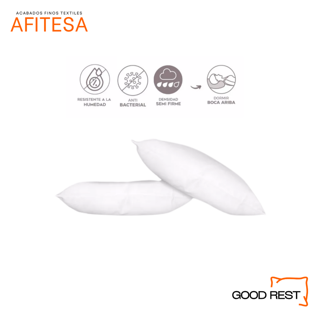 Almohada 4 Pack Estándar Essential Semi Firme Good Rest