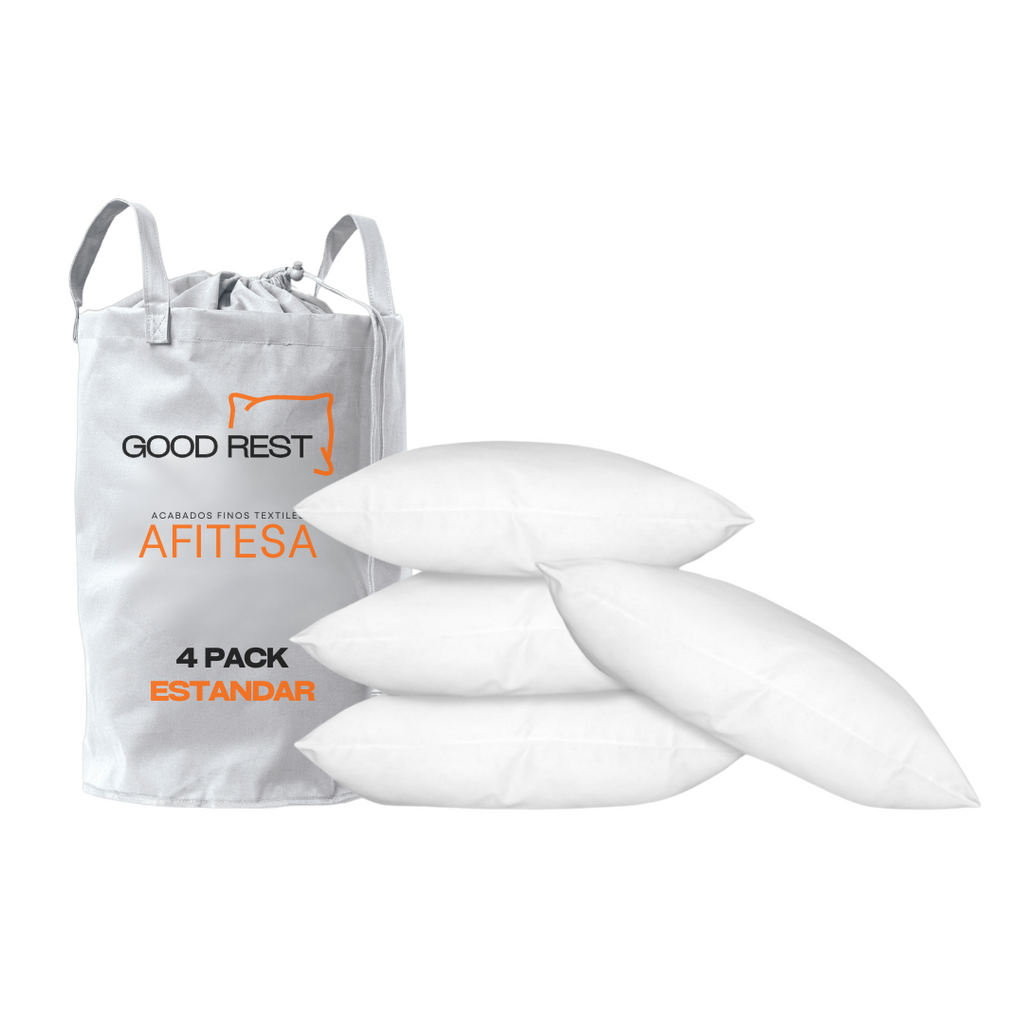 Almohada 4 Pack Estándar Essential Semi Firme Good Rest