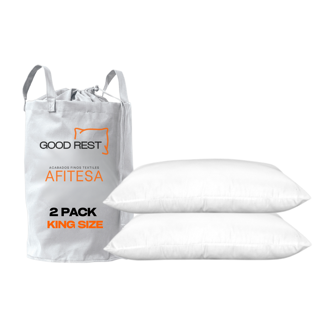 Almohada 2 Pack King Size Essential Semi Firme Good Rest