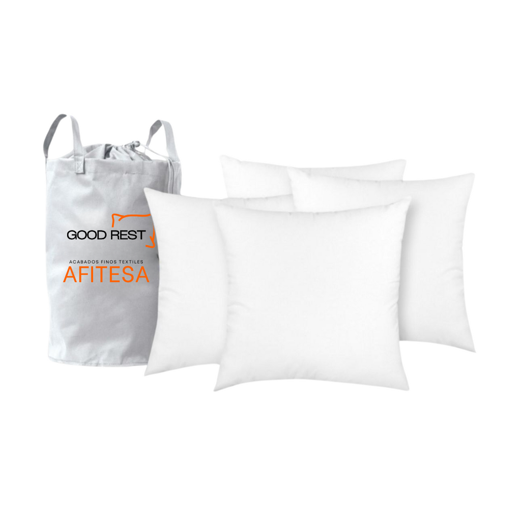 Relleno Para Cojín Good Rest Microfibra Lavable 40x40 4 Pack
