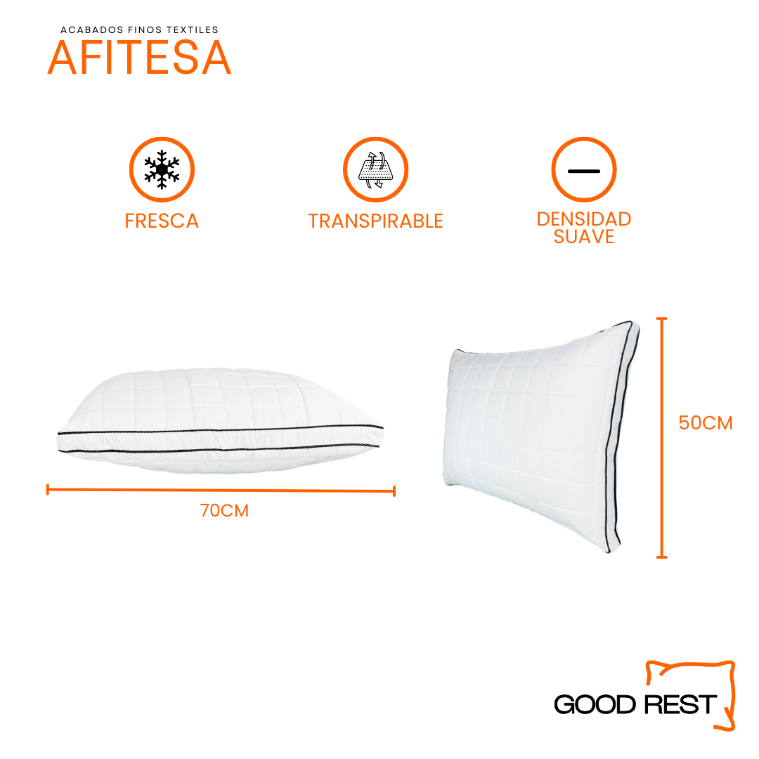 Almohada 2 Pack Estándar Exclusive Semi Firme Good Rest