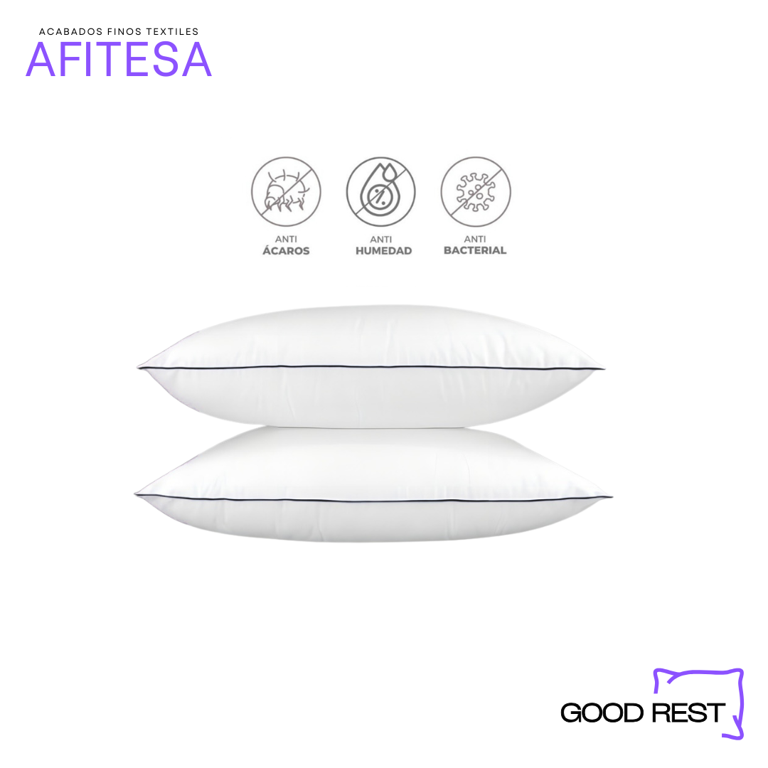 4 Pack Almohadas 2 Std + 2 Ks Deluxe Good Rest Semi Firme