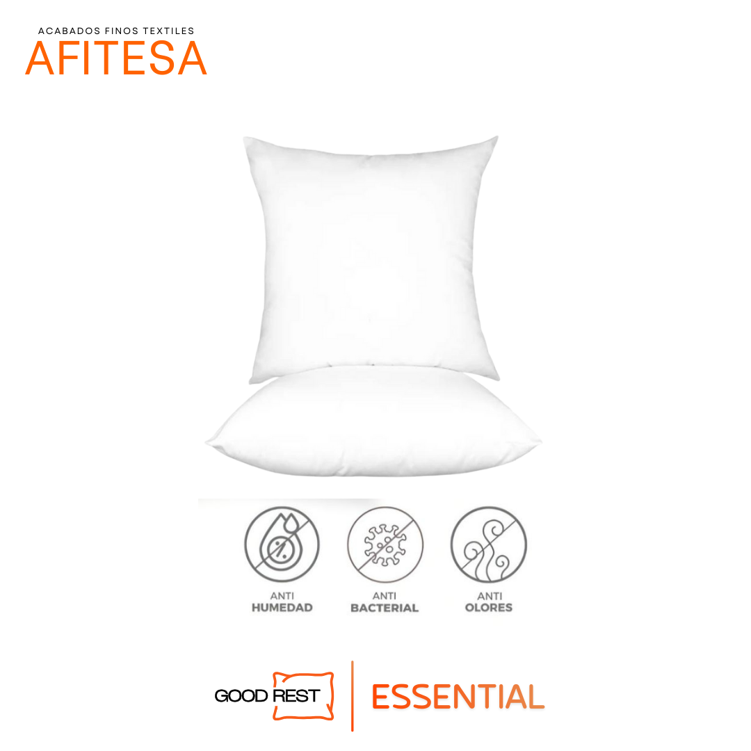 Relleno Para Cojín Good Rest Microfibra Lavable 40x40 2 Pack