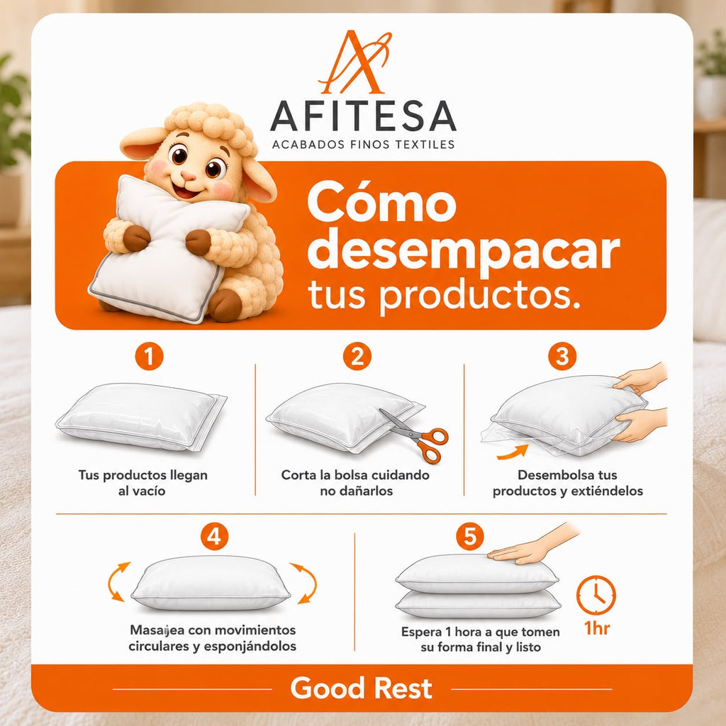 4 Pack Almohada Essential Good Rest 2 Estándar + 2 King Size