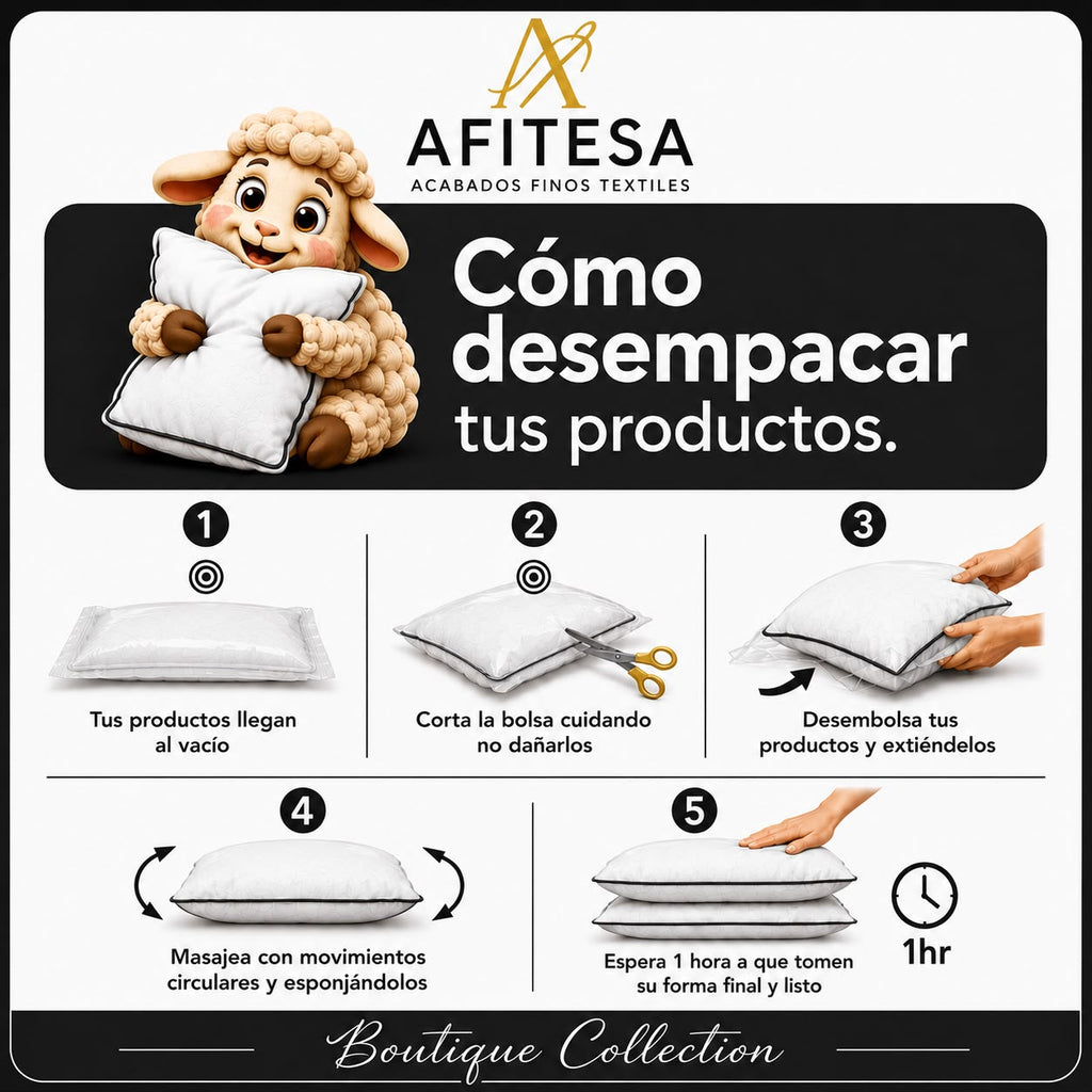 Almohada Boutique Estándar Semi Firme Down Alternative