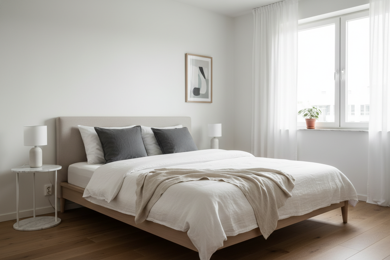 Dormitorio minimalista moderno
